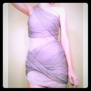 ❌SOLD❌A+O Gray Wrapped Goddess Dress NWT